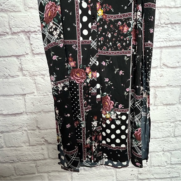 Torrid Patchwork Floral Challis Maxi Shirt Dress NWT - Picture 9 of 16
